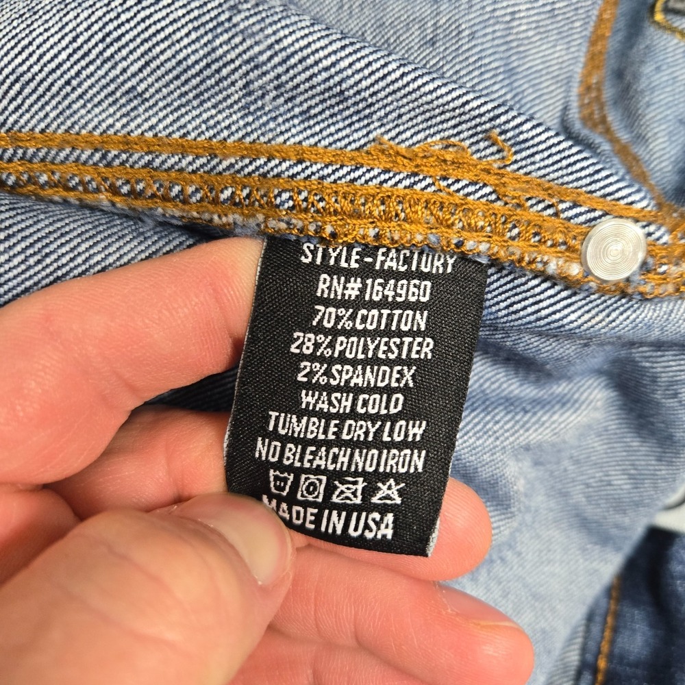 Origin Maine Jeans Men's 38x28 Blue Bootcut USA MADE distressed stretch - Picture 7 of 15